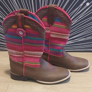 Blazin Roxx Vibrant Striped Kids Boots